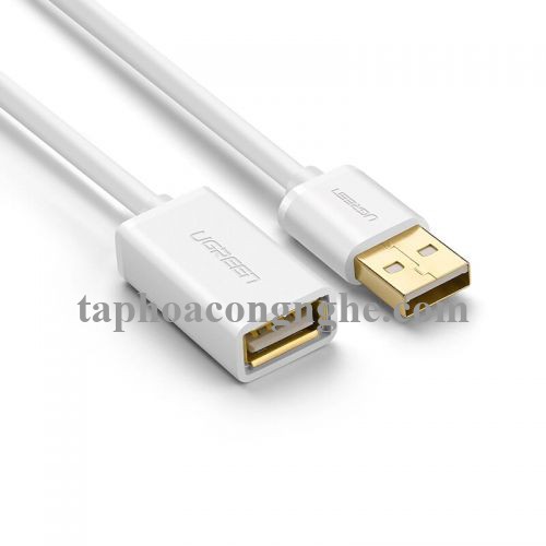 Ugreen 10880 0.5M màu Trắng Cáp tín hiệu nối dài USB 2.0 lõi thuần đồng US103 30010880